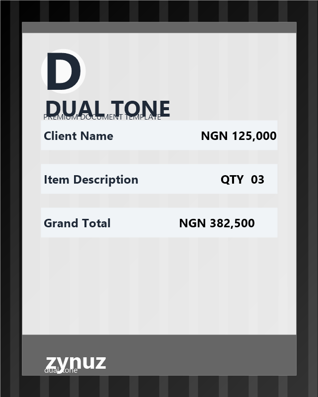Tech Mono template preview